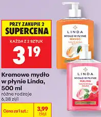 Biedronka Kremowe mydło w płynie Linda oferta