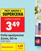 Biedronka Folia spożywcza Zosia, 50 m oferta