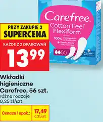 Biedronka Wkładki higieniczne Carefree, 56 szt oferta