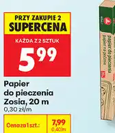 Biedronka Papier do pieczenia Zosia, 20 m oferta