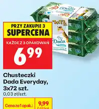 Biedronka Chusteczki Dada Everyday, 3x72 szt oferta