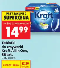 Biedronka Tabletki do zmywarki Kraft All in One, 38 szt oferta