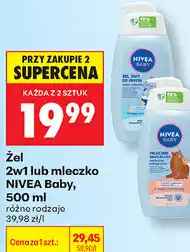 Biedronka Żel 2w1 lub mleczko NIVEA Baby oferta