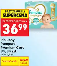 Biedronka Pieluchy Pampers Premium Care S4, 34 szt oferta