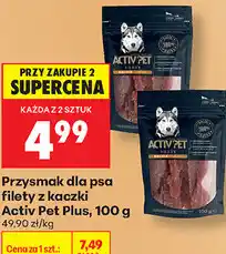 Biedronka Przysmak dla psa filety z kaczki Activ Pet Plus oferta