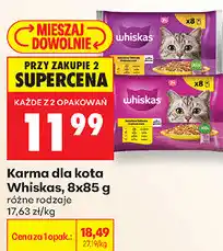 Biedronka Karma dla kota Whiskas oferta