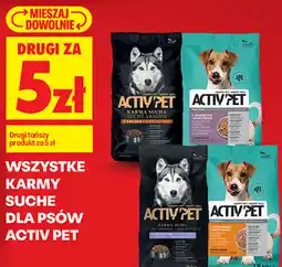 Biedronka Wszystkie karmy suche dla psów Activ Pet oferta