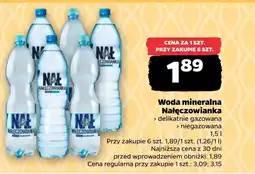 Netto Woda niegazowana Nałęczowianka oferta
