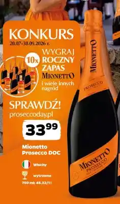 Netto Wino musujące Mionetto Prosecco DOC wytrawne oferta