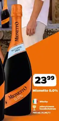 Netto Wino bezalkoholowe musujące Mionetto półwytrawne oferta