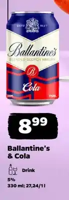 Netto Drink Ballantine's & Cola oferta