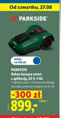 Lidl Robot koszący smart Parkside oferta