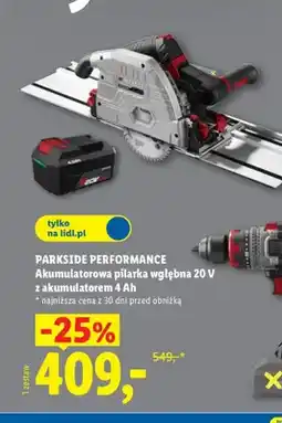Lidl Akumulatorowa pilarka wgłębna Parkside Performance oferta