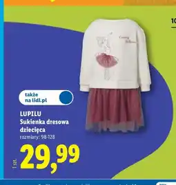 Lidl Sukienka dresowa dziecięca Lupilu oferta