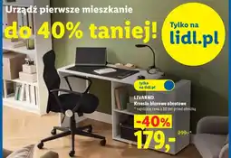 Lidl Krzesło biurowe obrotowe Livarno oferta