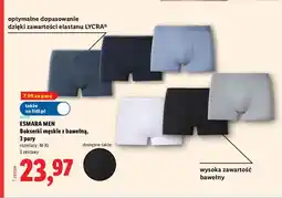 Lidl Bokserki męskie z bawełną 3-pak oferta