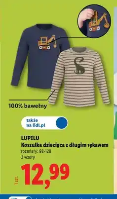 Lidl Koszulka dziecięca z długim rękawem Lupilu oferta