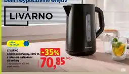 Lidl Zestaw czajnik elektryczny Livarno + szklanki do herbaty oferta