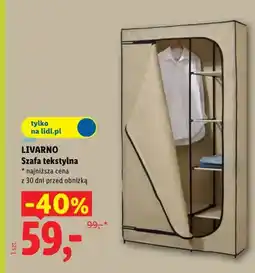 Lidl Szafa tekstylna Livarno oferta