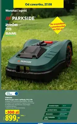 Lidl Robot koszący smart z aplikacją Parkside oferta