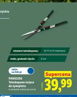 Lidl Teleskopowe nożyce do żywopłotu Parkside oferta