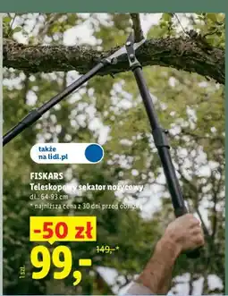 Lidl Teleskopowy sekator nożycowy Fiskars oferta