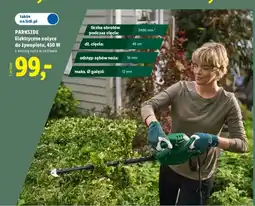 Lidl Elektryczne nożyce do żywopłotu Parkside oferta