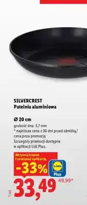 Lidl Patelnia aluminiowa Silvercrest Ø 20 cm oferta