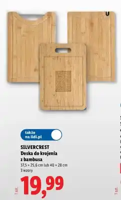 Lidl Deska do krojenia z bambusa Silvercrest oferta