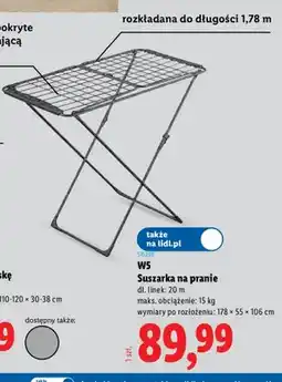 Lidl Suszarka na pranie W5 oferta