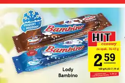 Gram Market Lody śmietankowe o smaku waniliowym w polewie czekoladowej Bambino oferta
