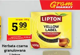 Gram Market Herbata czarna granulowana Lipton Yellow Label oferta