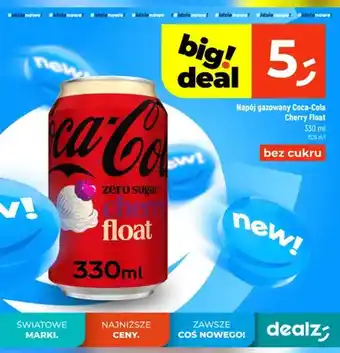 Napój gazowany Coca-Cola Cherry Float bez cukru