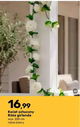 Bricomarche Kwiat sztuczny Róże girlanda oferta