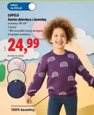 LUPILU Sweter dziecięcy z bawełny