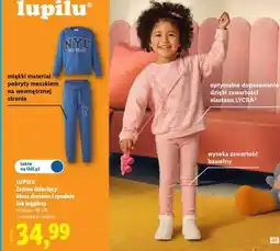 Lidl LUPILU Zestaw dziecięcy: bluza dresowa i spodnie lub legginsy oferta