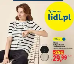 Lidl ESMARA Kardigan damski z krótkim rękawem oferta