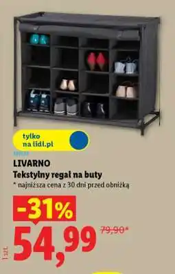 Lidl LIVARNO Tekstylny regał na buty oferta