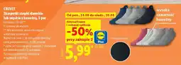 Lidl CRIVIT Skarpetki stopki damskie lub męskie z bawełną, 5 par oferta