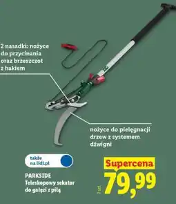 Lidl PARKSIDE Teleskopowy sekator do gałęzi z piłą oferta