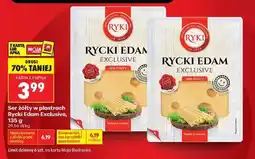 Biedronka Ser żółty w plastrach Rycki Edam Exclusive , 135 g oferta