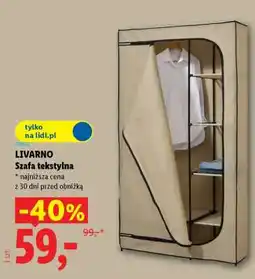 Lidl LIVARNO Szafa tekstylna oferta