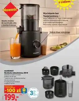 Lidl SILVERCREST Wyciskarka wolnoobrotowa, 200 W oferta