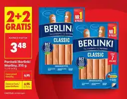 Biedronka Parówki Berlinki Morliny, 315 g oferta