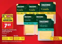 Biedronka Ser plastry Światowid 2x250 g / 500 g oferta