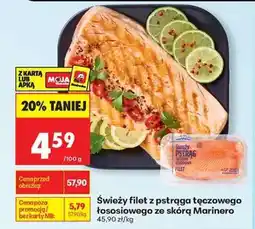 Biedronka Świeży filet z pstrąga tęczowego łososiowego ze skórą Marinero oferta
