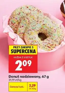 Biedronka Donut nadziewany, 67 g oferta