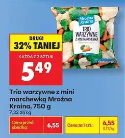 Biedronka Trio warzywne z mini marchewką Mroźna Kraina 750 g oferta