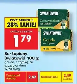 Biedronka Ser topiony Światowid, 100 g oferta