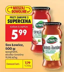 Biedronka Sos Łowicz, 500 g oferta